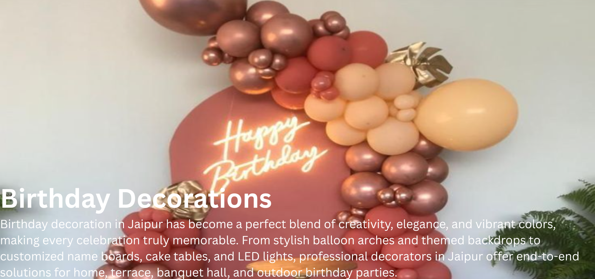 Birthday Decoration In Jaipur